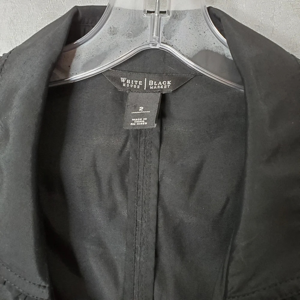 WHBM Deep Ruffle Button Up Blouse Jacket - Picture 4 of 5